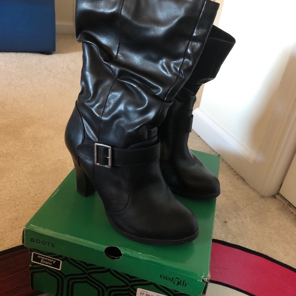 East 5th black boots